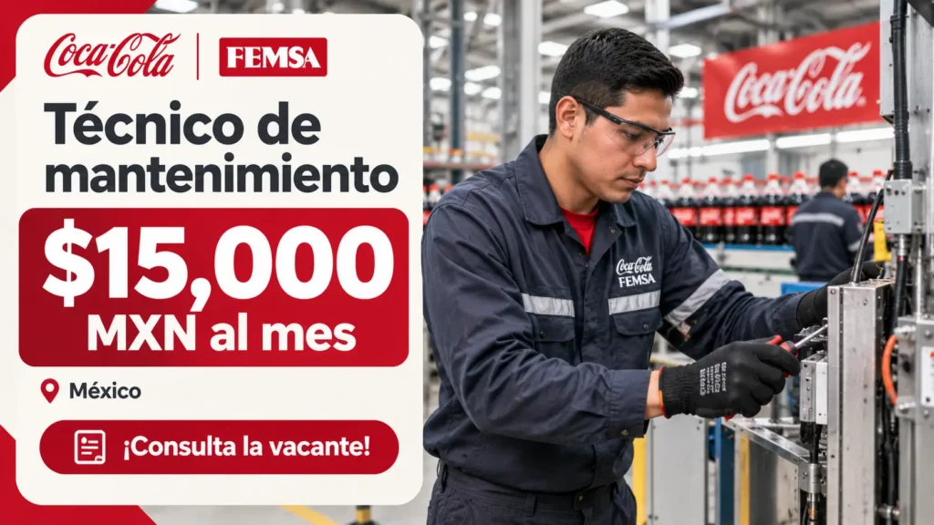 Técnico de mantenimiento en Coca-Cola
